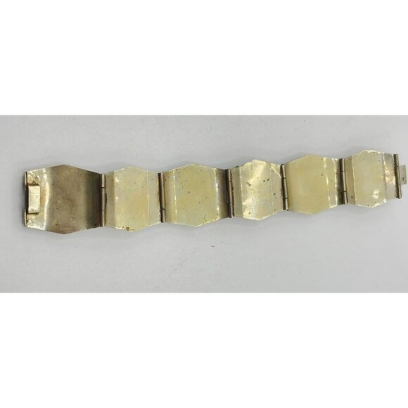 Vintage 925 Silver Abalone Bracelet - Picture 6 of 7